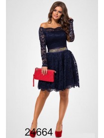 Гіпюрова вечірня сукня